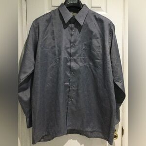 Senator Charcoal Grey Dress Shirt with Traditional Collar